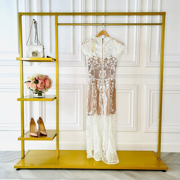 Bronx and Banco Bohemian Summer Dress in White NWT Size M - Picture 5 of 10